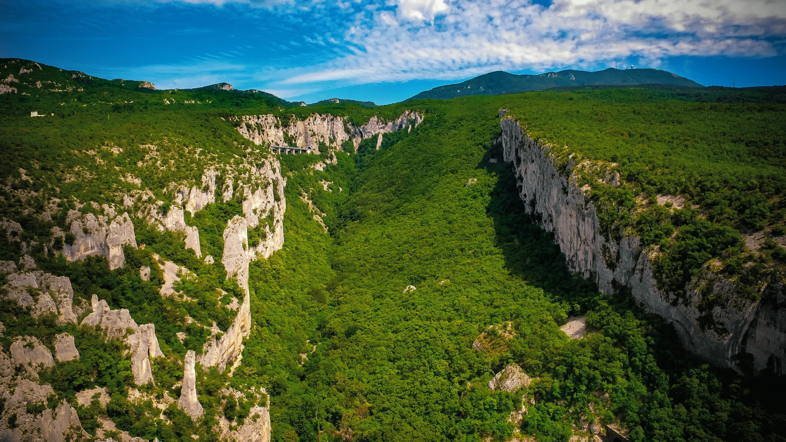 Gebirge Učka in Kroatien