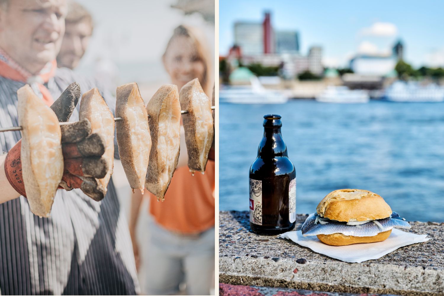Fischverkäufer und Fischbrötchen in Deutschland