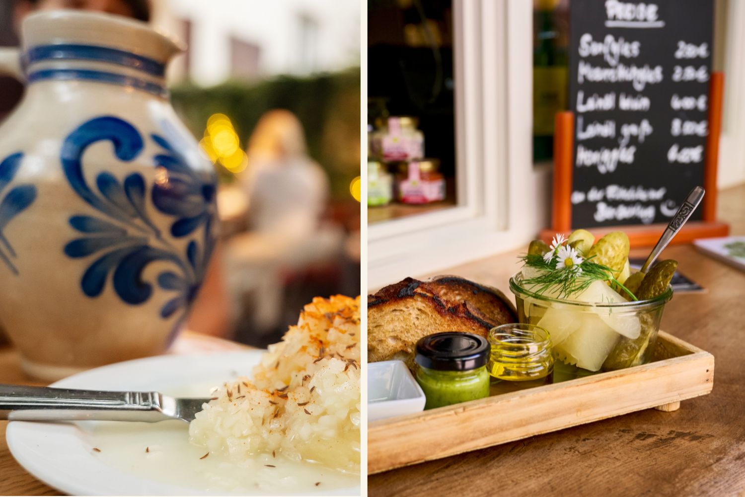 Apfelwein, Handkäse und Spreewaldgurken