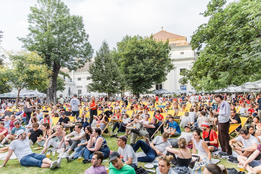 Österreich WM Public Viewing im Palais Freiluft, 1080 Wien