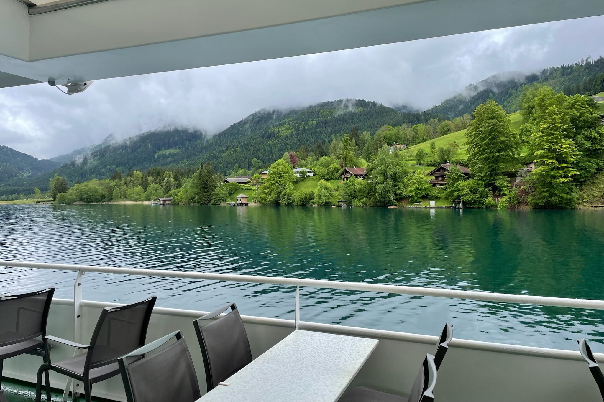 Weissensee Blick von MS Alpenperle, Weissensee Schifffahrt