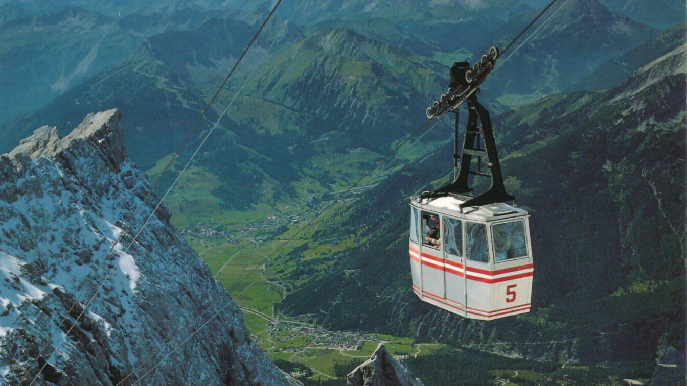 Kabine der Tiroler Zugspitzbahn 1980–1991