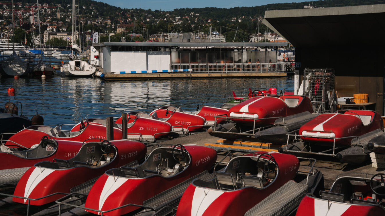 Boote am Züricher See