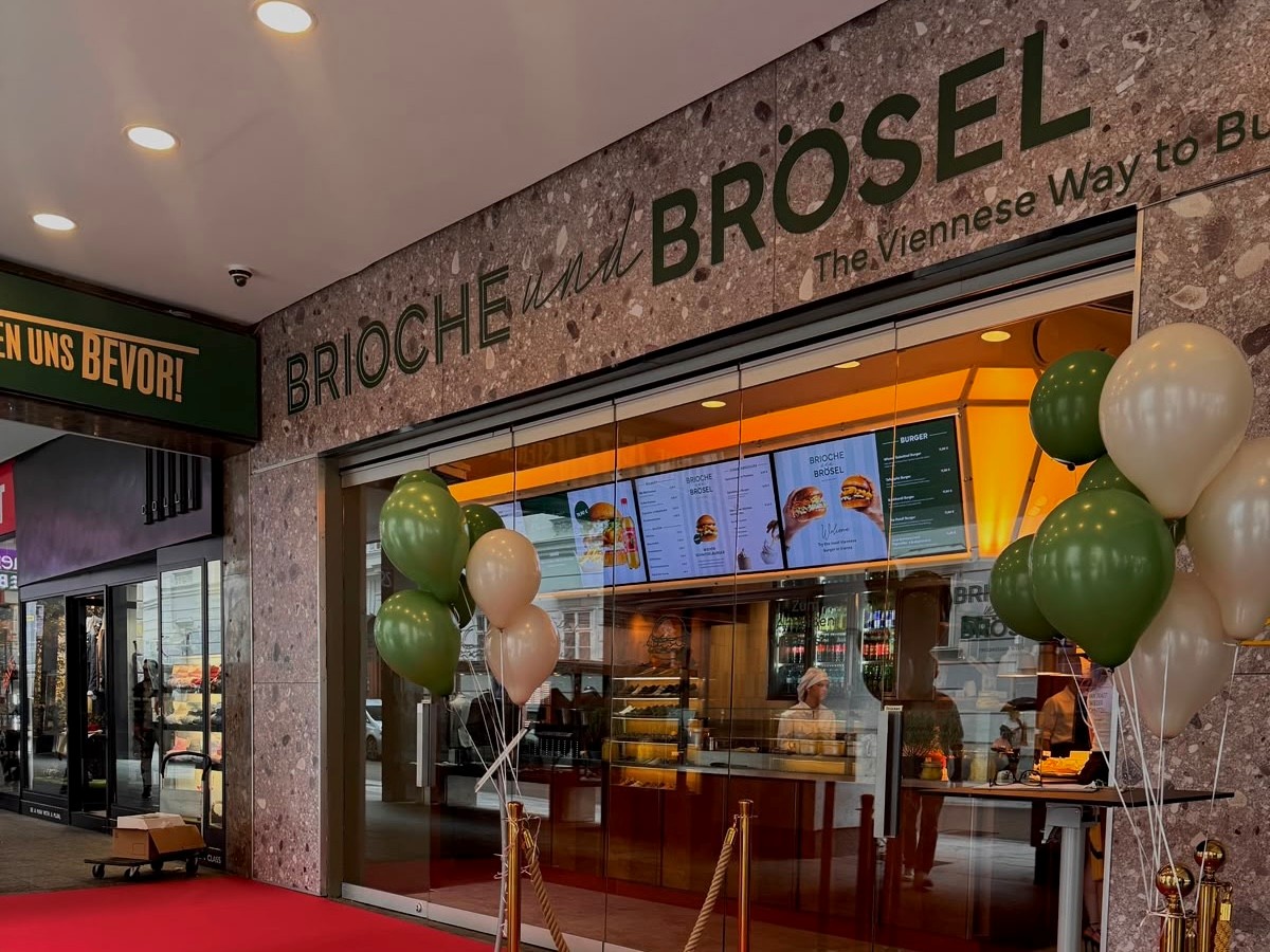 Außenansicht des neuen Restaurants Brioche und Brösel in Wien