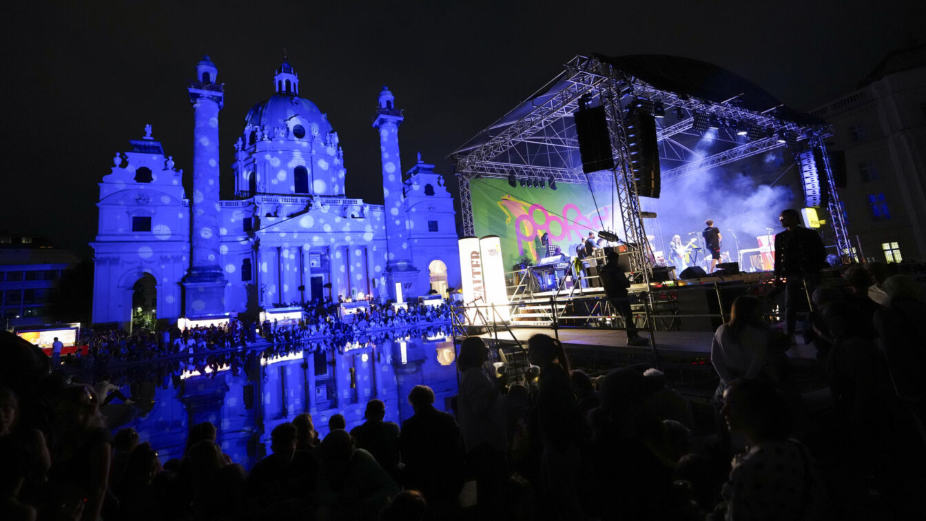 Popfest in Wien am Karlsplatz: Jedes Jahr ein buntes Programm & Line-up