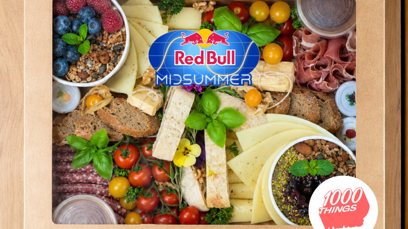 Eine Visualisierung der Brunch Box von "Beats & Brunch" bei Red Bull Midsummer