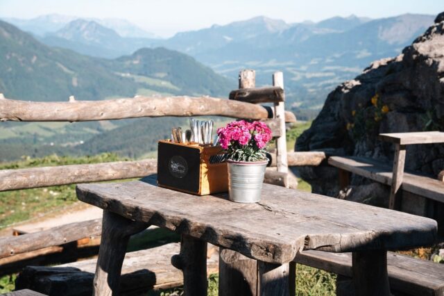 Ausblick von der Stuhlalm in Salzburg