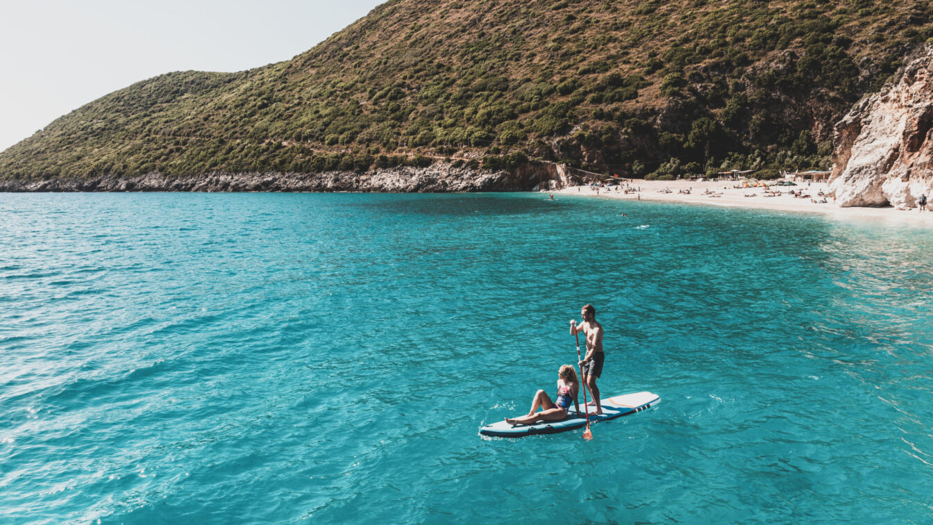 SUP-Tour am Meer
