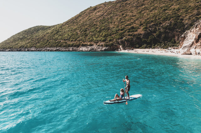 SUP-Tour am Meer