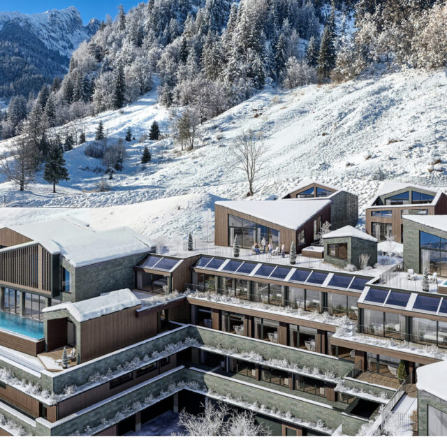 Visualisierung des neuen glockna Hotels in Salzburg.