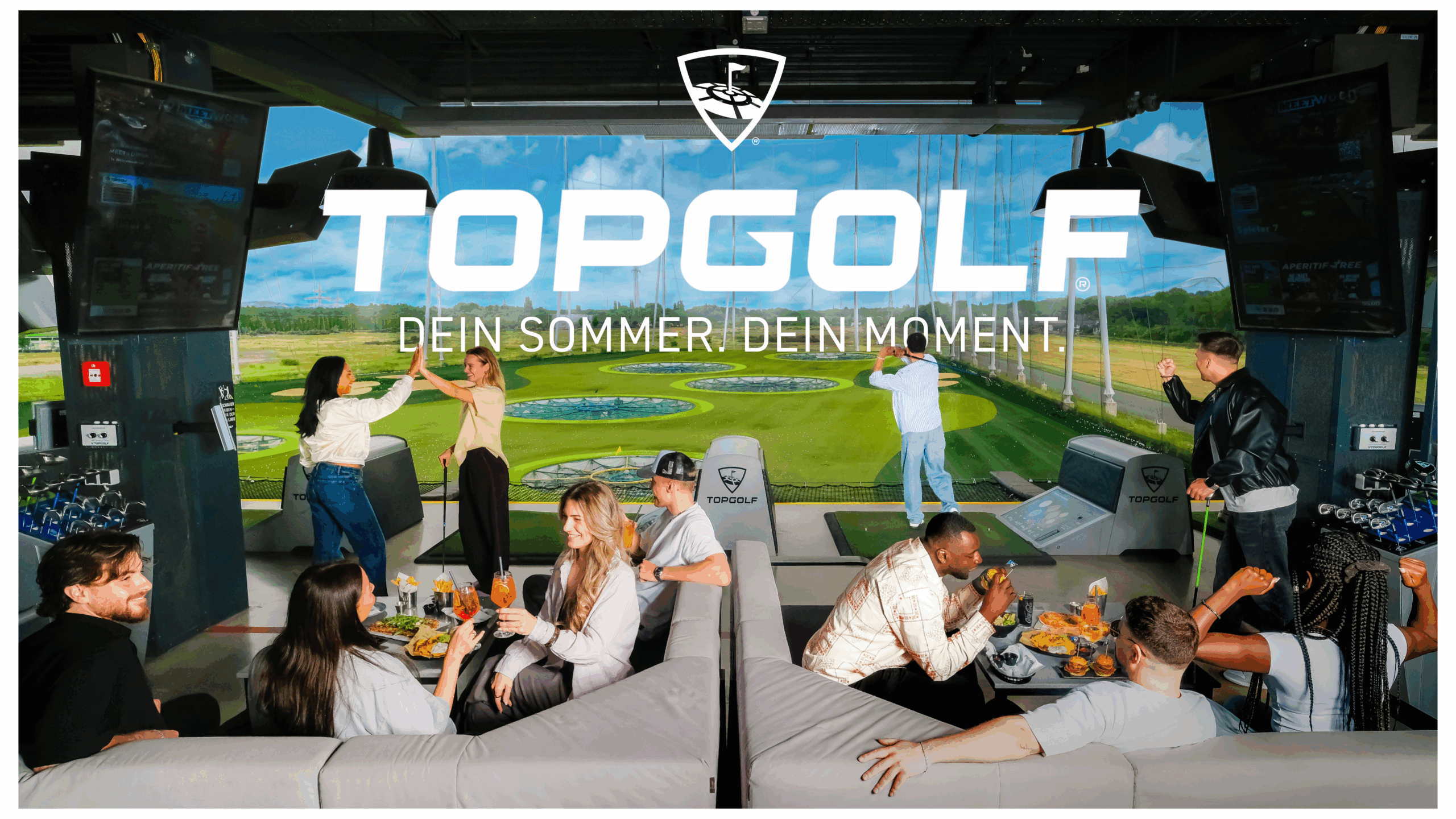 Menschen spielen Topgolf (c) Topgolf