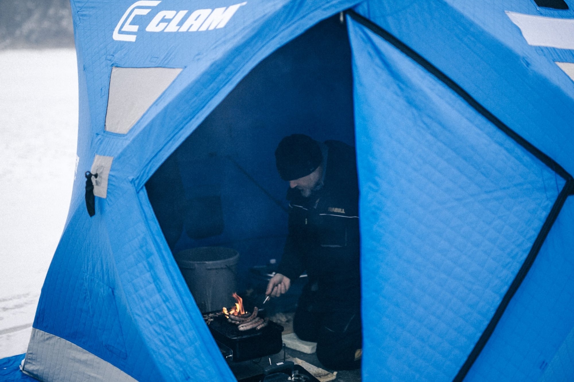 Eisfischen Ottenstein: Bernhard Berger