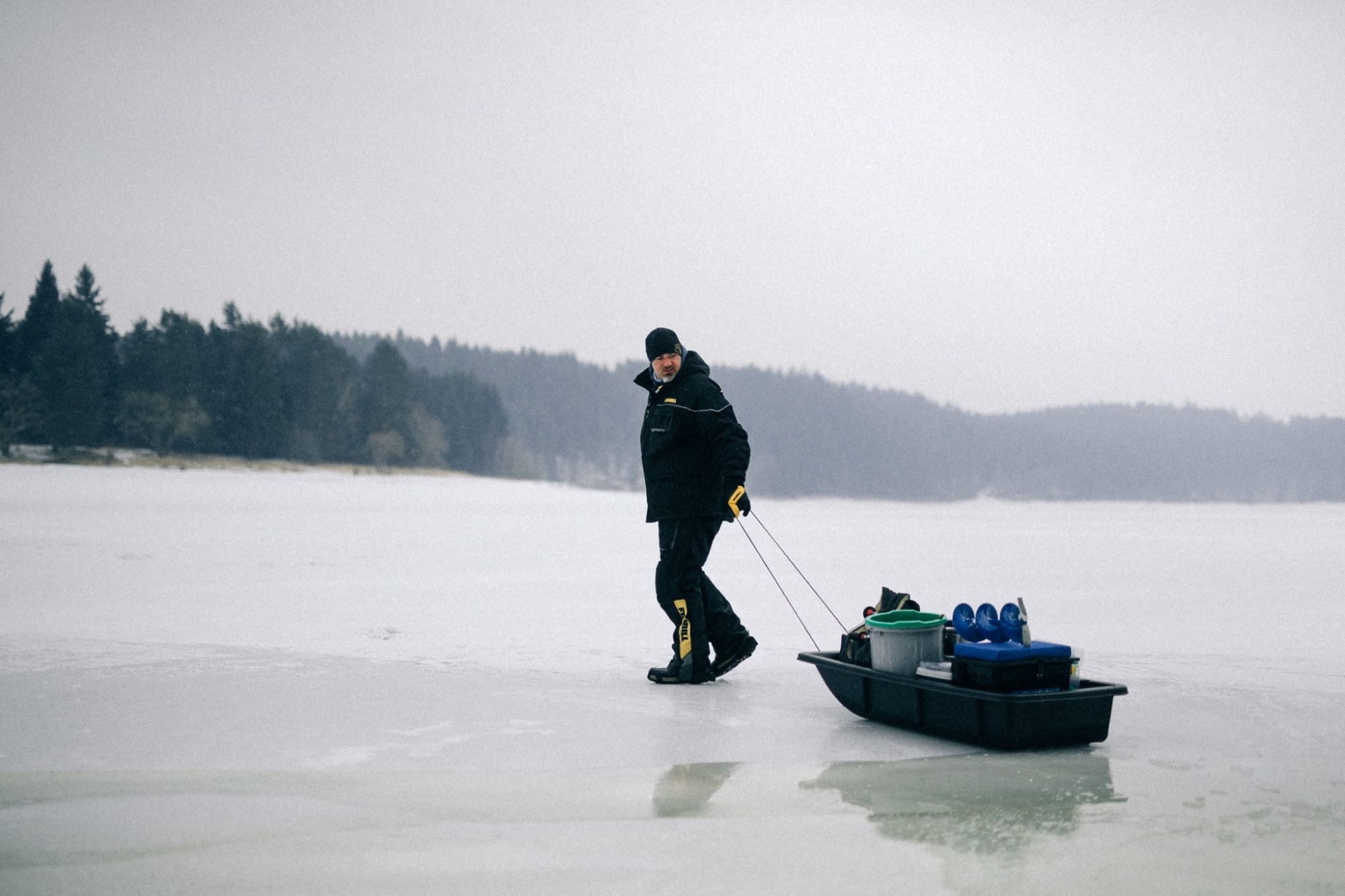 Eisfischen Österreich: Bernhard Berger Ottenstein