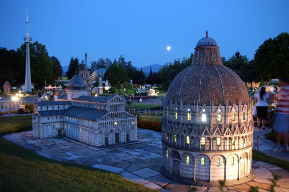 Ansicht Minimundus Nacht