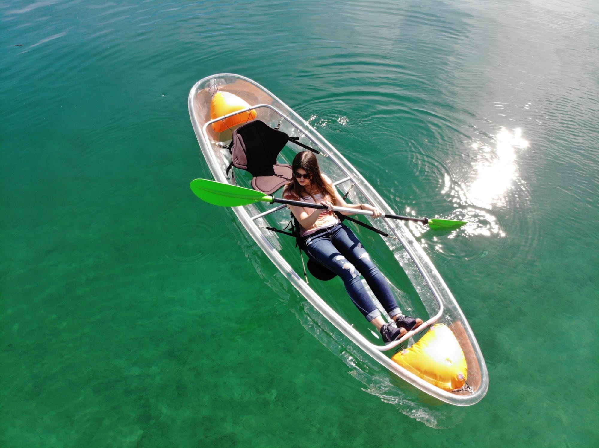 Plexiglas Kajaks Attersee
