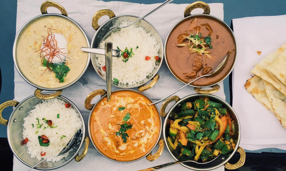 Indisches Essen im Restaurant tulsi in Wien