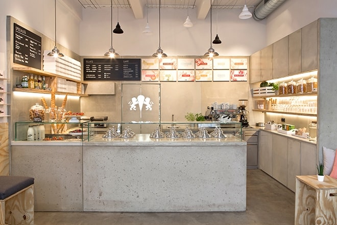 der Eissalon von Leones Gelato in Wien