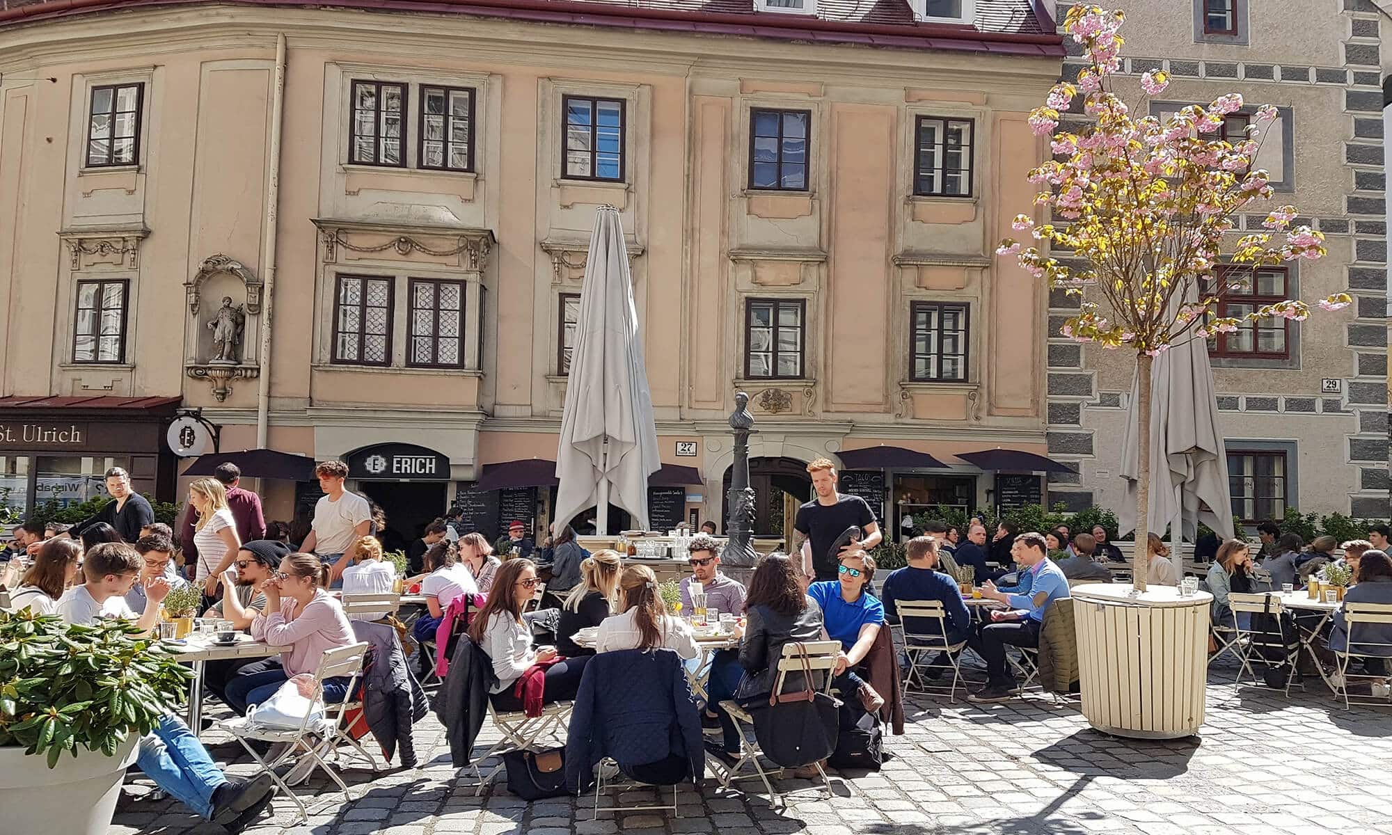 frühstücken in der sonne in wien